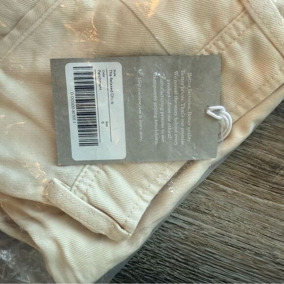 Everlane the buttersoft Tencel chino in parchment cream sz 6 - Picture 5 of 8